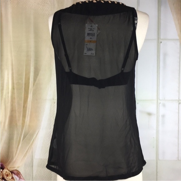 ANDREW Charles Black Sheer
Fringed Tank S - Picture 4 of 6